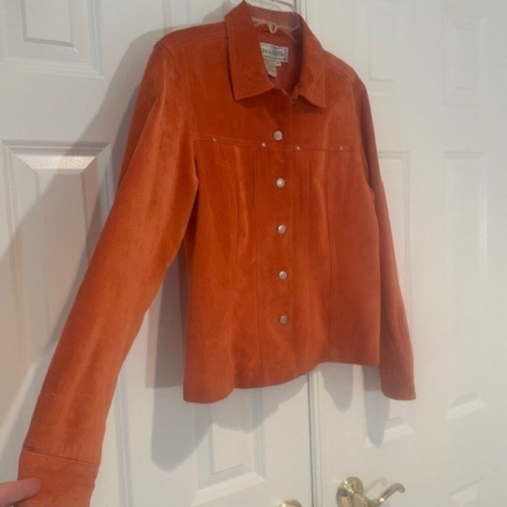Live a Little Orange Suede Jacket – MEDIUM
